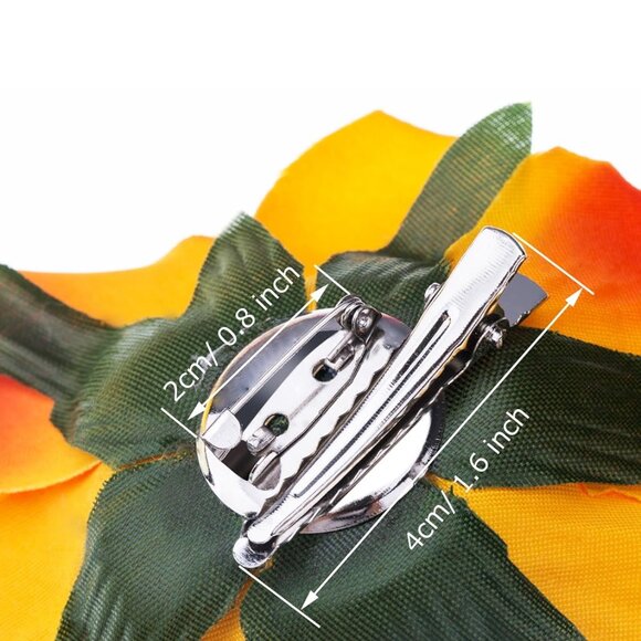 Flower Hair Clips Set 15 Pieces Floral Pins for Weddings and Events - Picture 4 of 5